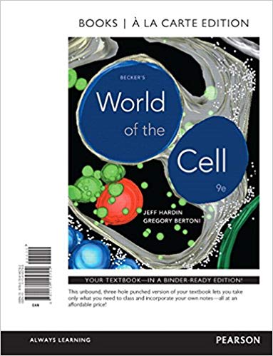Becker’s World Of Cell, 9th Edition J.hardin, G.bertoni, 1-292-17769-1, Pearson